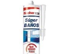 FISCHER - Silicona superBaños transparente 280ml (Cartucho 1u)