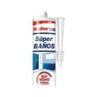 FISCHER - Silicona superBaños transparente 280ml (Cartucho 1u)