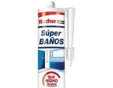 FISCHER - Silicona superBaños blanca 280ml (Cartucho 1u)