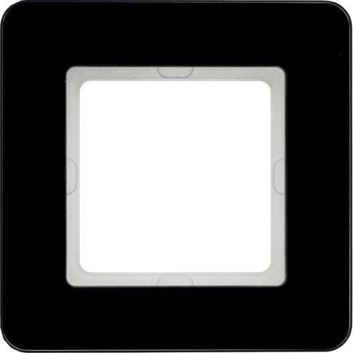 HAGER - Marco 1 elemento Q.7 cristal negro
