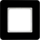 HAGER - Marco 1 elemento Q.7 cristal negro