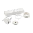 CP.ELECTRONICS - Detector de presencia/ausencia, alta frecuencia, ON/OFF, compacto, IP40, techo, empotrado, incluye precableados fuente de alimentación