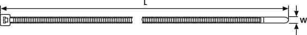 HELLERMANNTYTON - T18R HR BRIDA PA46 NATURAL