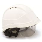 NUEVA SIBOL - Casco de protección con visera Kara blanco