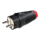 IDE - Clavija aérea goma IP44 2 polos + toma tierra lateral 250V 16A