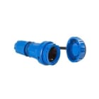IDE - Base tipo Schuko IP68 2 polos + toma tierra 220/230V de color azul