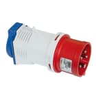 IDE - Clavija combo IP44 3 polos + neutro + toma tierra 400/230V 16A 6h