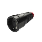 IDE - Base aérea goma IP44 2 polos + toma tierra lateral 250V 16A