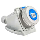 IDE - Base aérea Schuko IP67 2 polos + toma tierra 220/230V de color azul