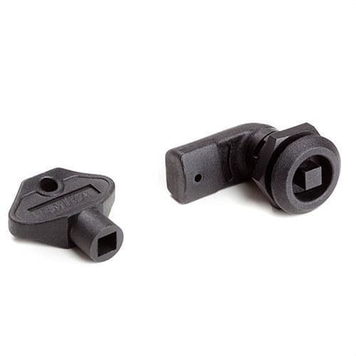 IDE - CIERRE CUADRADO 1P + LLAVE POLIAMIDA CUADRADA 7
