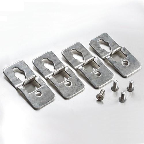 IDE - Pack soporte pared acero inoxidable (4u)