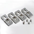 IDE - Pack soporte pared acero inoxidable (4u)