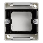 SIMON - Base de superficie para 1 elemento Simon 44 Aqua plástico blanco