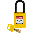 BRADY - NYL-YLW-38PL-KD SAFEKEY PADLOCKS - NYLON