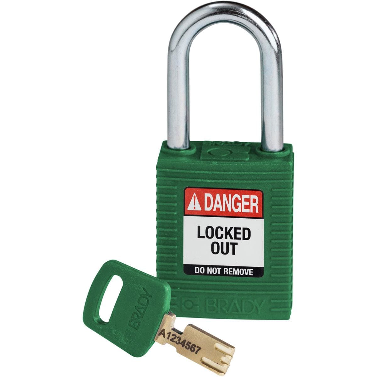 BRADY - NYL-GRN-38ST-KD CANDADOS SAFEKEY: NAILON