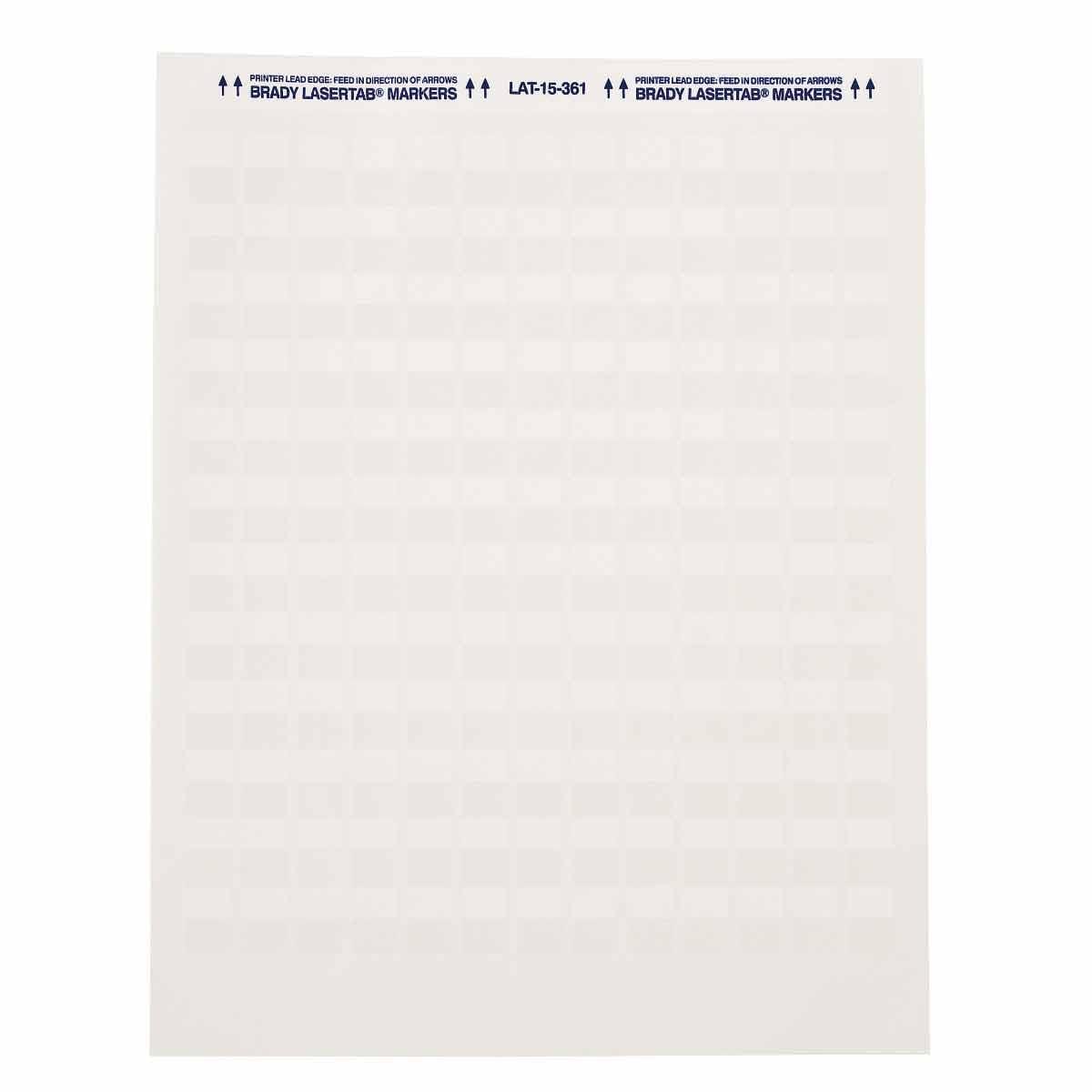 BRADY - LAT-15-361-1 LASERTAB LASER PRINTABLE LABELS