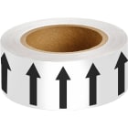 BRADY - ARROWTAPE:WH/BLACKARROW-50MMX33M DIRECTIONAL ARROW TAPE