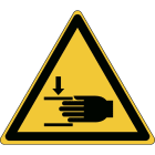 BRADY - PIC W024- TRI 050-PE-SHEET/7 ISO SAFETY SIGN - WAR