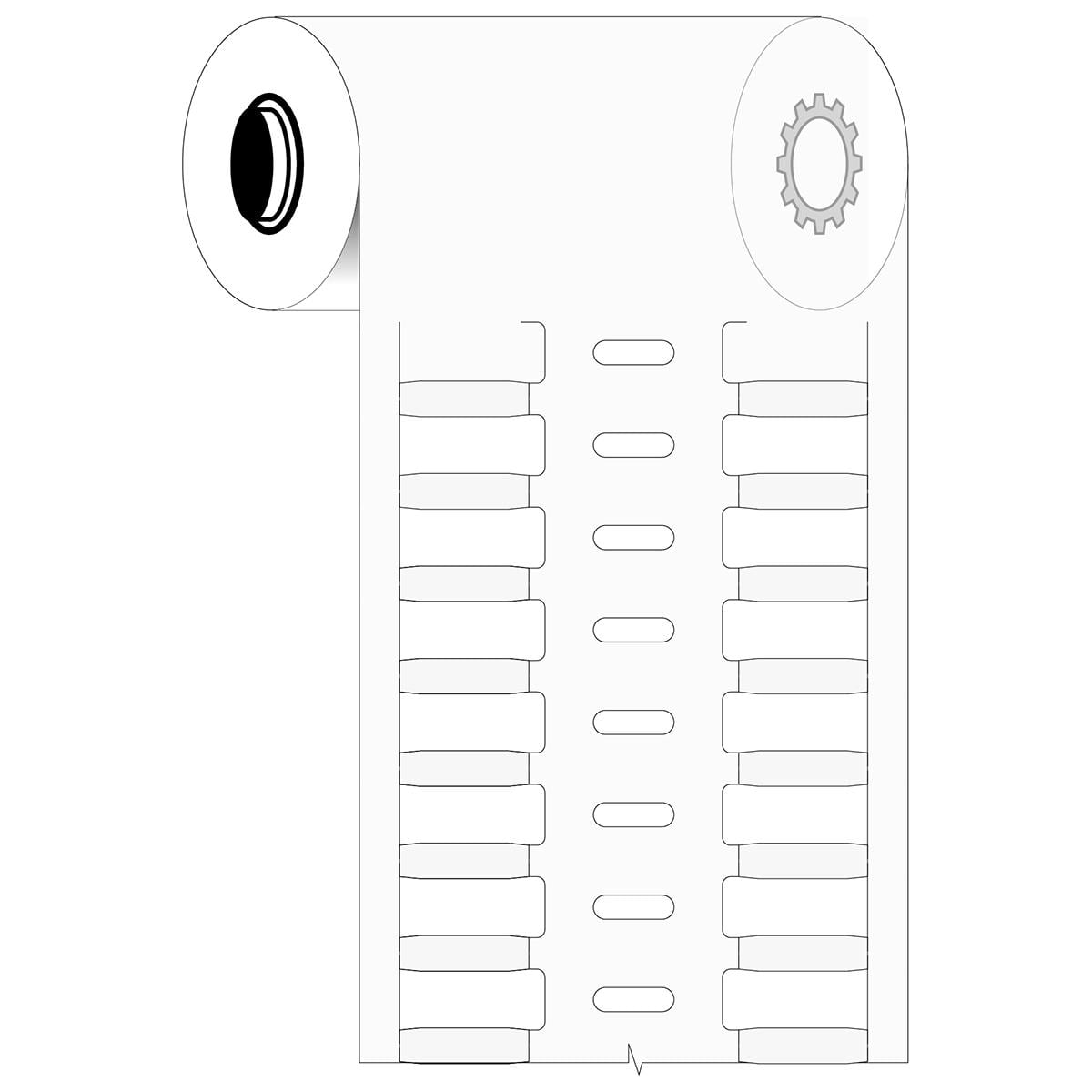 BRADY - B33-16X4.4-7697-WT RIGID DURASLEEVE WIRE MARKING INSERTS FOR I3300 PRINTERS