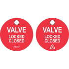 BRADY - PROC-GB-PT 047-50 VALVE LOCKED CLOSED TAG