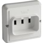 SOLERA - BASE FIJA 2P+T, 25A 250V~. COLOR BLANCO.DE EMPOTRAR. PARA COCINA.