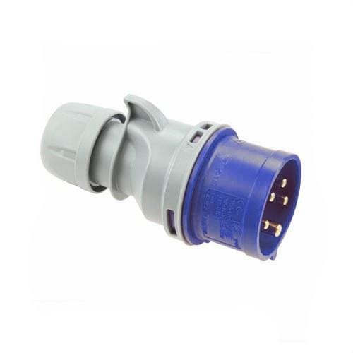 INTERFLEX - Clavija protección 16A 2P 230V 6h azul