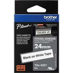 BROTHER - CINTA LAM. SUPERADHESIVA 24MM NG/BL