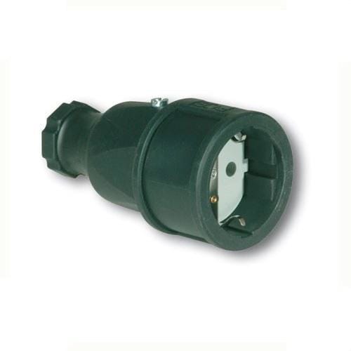 PCE - Prolongador schuko TAURUS goma 16A 2 polos protección