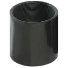 INTERFLEX - Manguito roscado hembra M25 PVC negro