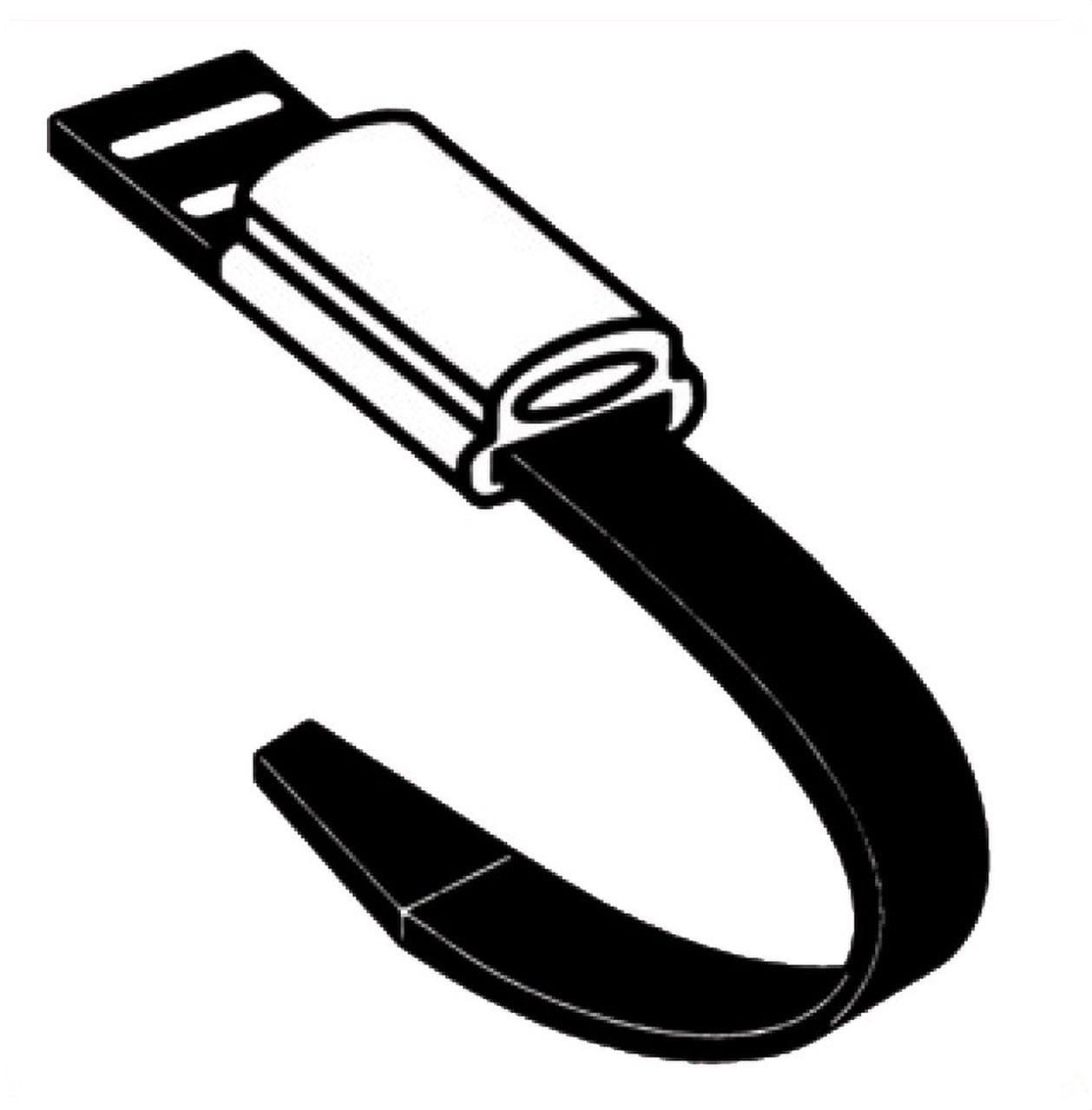 INTERFLEX - Brida PVC 50mm con manguito 23mm (200u)