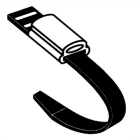 INTERFLEX - Brida PVC 50mm con manguito 23mm (200u)
