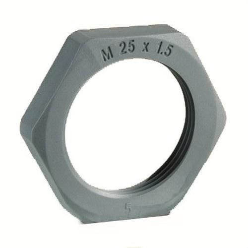 INTERFLEX - Tuerca DIN46319 M16x1,5mm poliamida fibra de vidrio gris