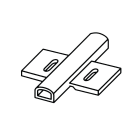 INTERFLEX - Soporte transversal 23mm brida Grafoplast (200u)