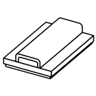 INTERFLEX - Soporte autoadhesivo 10mm Grafoplast (500u)