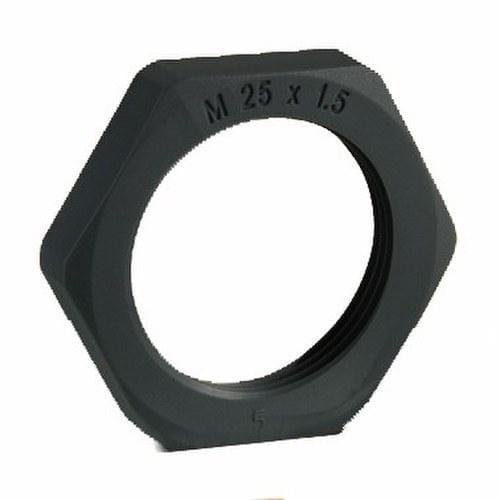 INTERFLEX - Tuerca M50x1,5PA negro RAL 9005