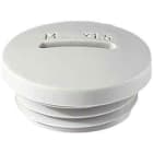 INTERFLEX - Tapón redondo M50x1,5 RAL7035 gris