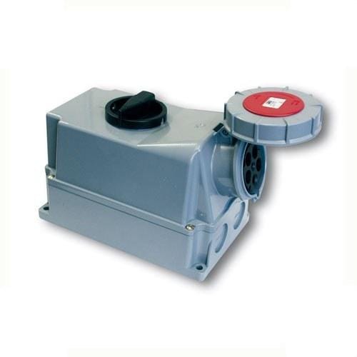INTERFLEX - Base seguridad mural interruptor bloqueo estanca 63A 3 polos