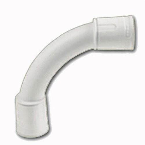 INTERFLEX - Manguito 90 para tubo rígido plástico D50 libre de halógenos gris