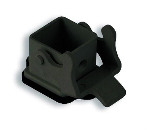 INTERFLEX - Zócalo empotrar rosca Pg recto negro 35x30mm