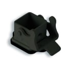 INTERFLEX - Zócalo empotrar rosca Pg recto negro 35x30mm