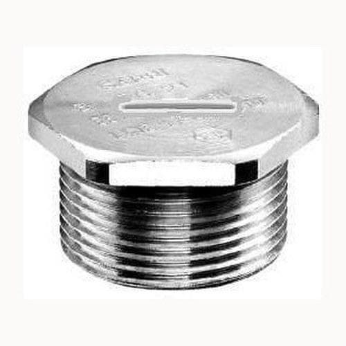 INTERFLEX - Tapón EEX-E M63 19mm latón niquelado sin ranura