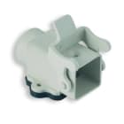 INTERFLEX - Zócalo empotrar rosca M20 angular gris 42x41,5mm