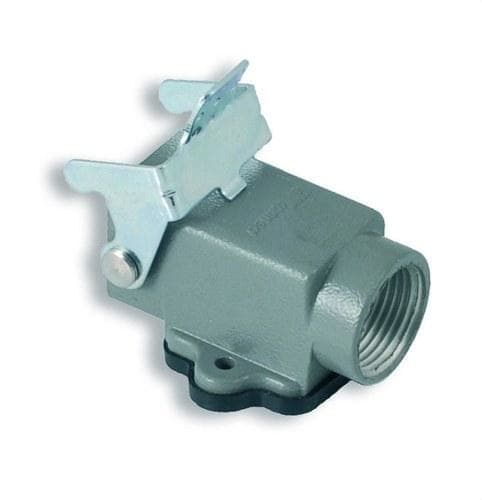 INTERFLEX - Zócalo empotrar rosca M20 angular aluminio 42x41,5mm