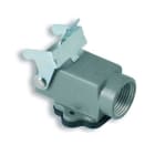 INTERFLEX - Zócalo empotrar rosca M20 angular aluminio 42x41,5mm