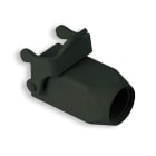 INTERFLEX - Cubierta rosca M20 recta con mecanismo cierre negro