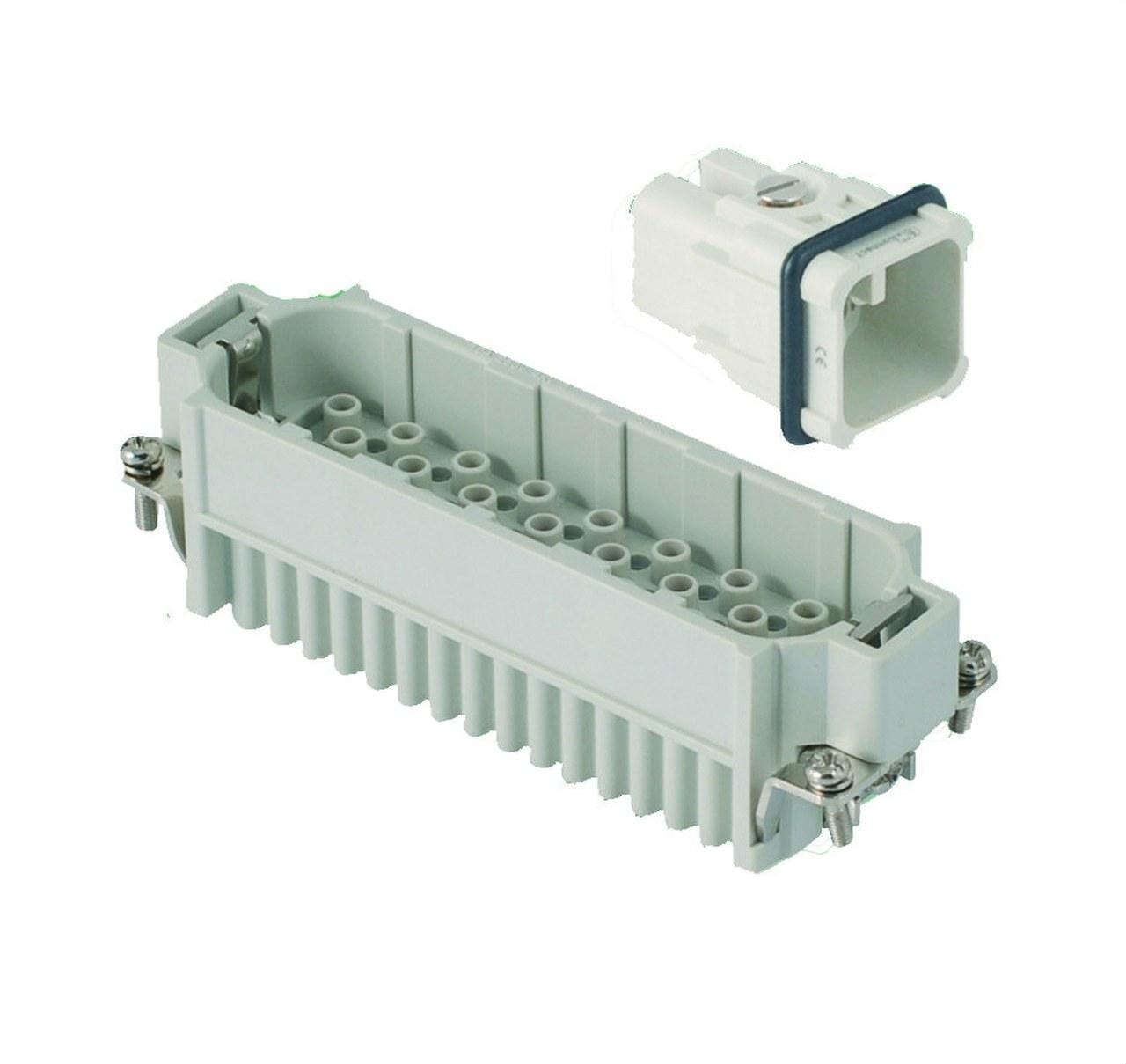 INTERFLEX - Bloque contacto S-D soporte para contactor macho 15 polos