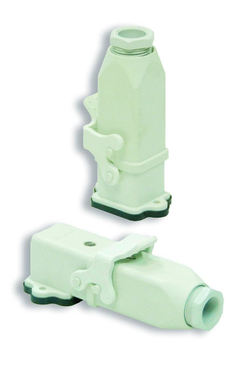 INTERFLEX - Conector S-A material aislante gris zócalo empotrar recto 3 polos
