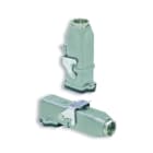 INTERFLEX - Conector S-A material aluminio inyectado zócalo empotrar recto 4 polos