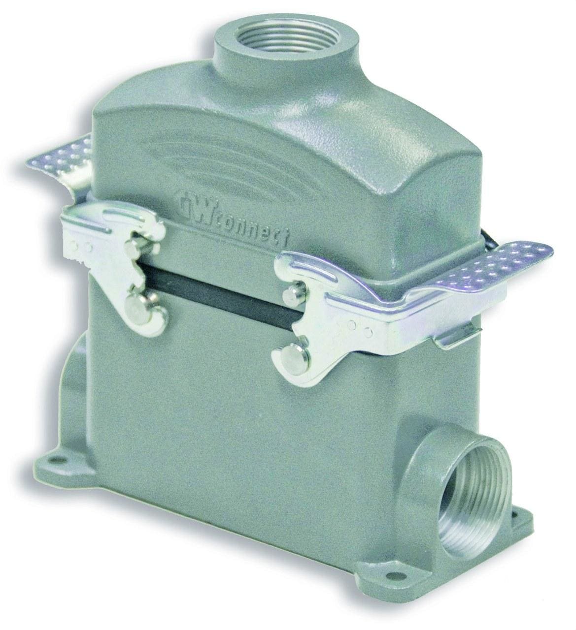 INTERFLEX - Conector S-E mural salida vertical rosca Pg16 10 polos