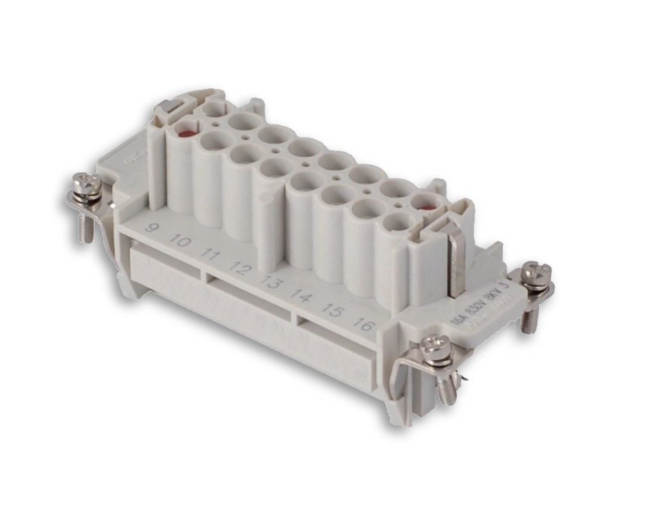 INTERFLEX - BLOQUE CONTACTO S-ES BASE 6 POLOS 6B